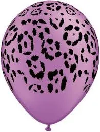 11" Qualatex Leopard Spots Assorted Colour Latex Balloon