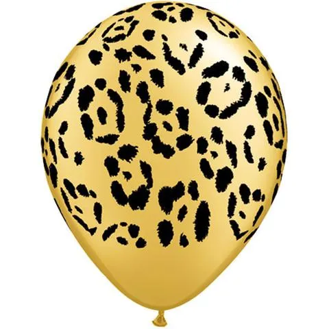 11" Qualatex Leopard Spots Assorted Colour Latex Balloon