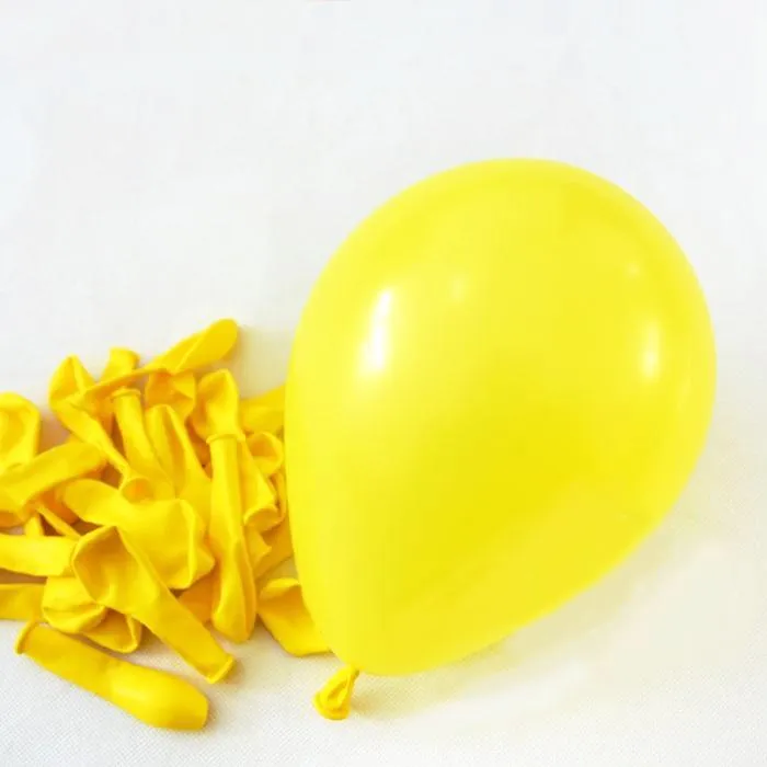 11" Qualatex Plain Latex Balloon - Round Standard Yellow