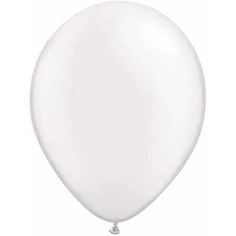 12" Sempertex Plain Latex Balloon - Fashion Satin White