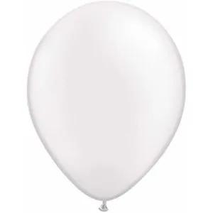 12" Sempertex Plain Latex Balloon - Fashion Satin White