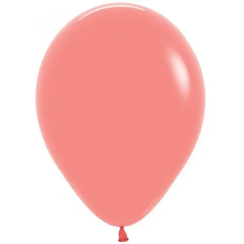 12" Sempertex Plain Latex Balloon - Fashion Tropical Coral