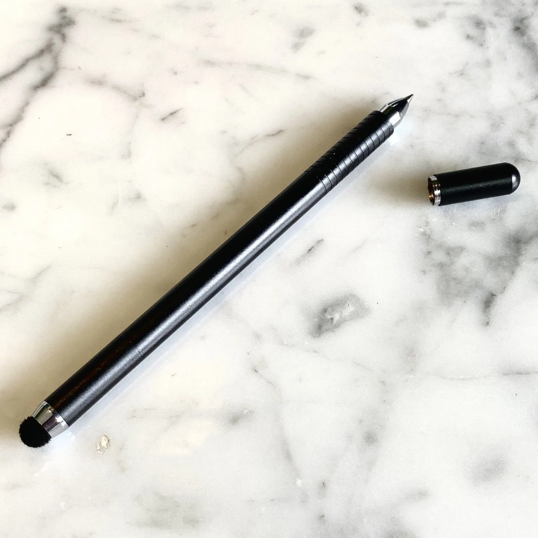 3-in-1 Stylus!  With a Pen and  Drawing Tip! In White, Rose Gold, Black and Silver