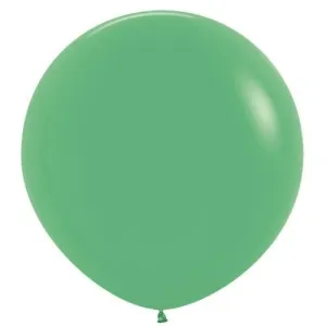 3ft 90cm Sempertex Plain Latex Balloon - Round Fashion Green