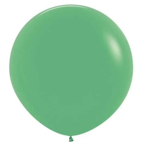 3ft 90cm Sempertex Plain Latex Balloon - Round Fashion Green