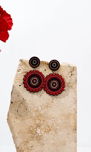 Aboriginal Art Earrings Igniting Our Journey