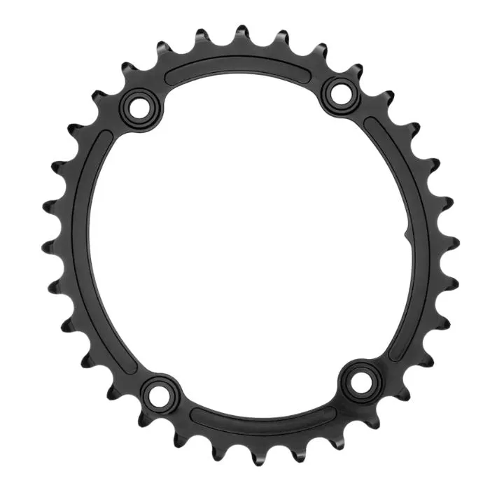 Absolute Black Oval Road/Gravel Sub-Compact Chainring 2X 110/4 BCD (30/32T)