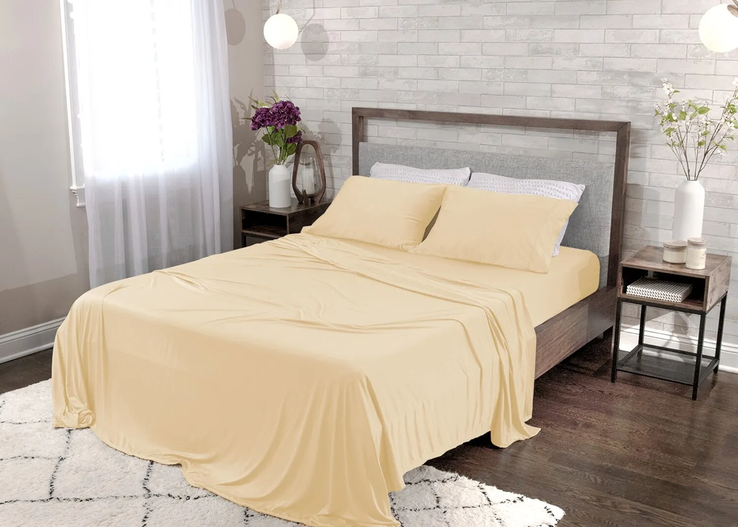 BEDGEAR Dri-Tec® 5-Piece King Split Sheet Set - Champagne