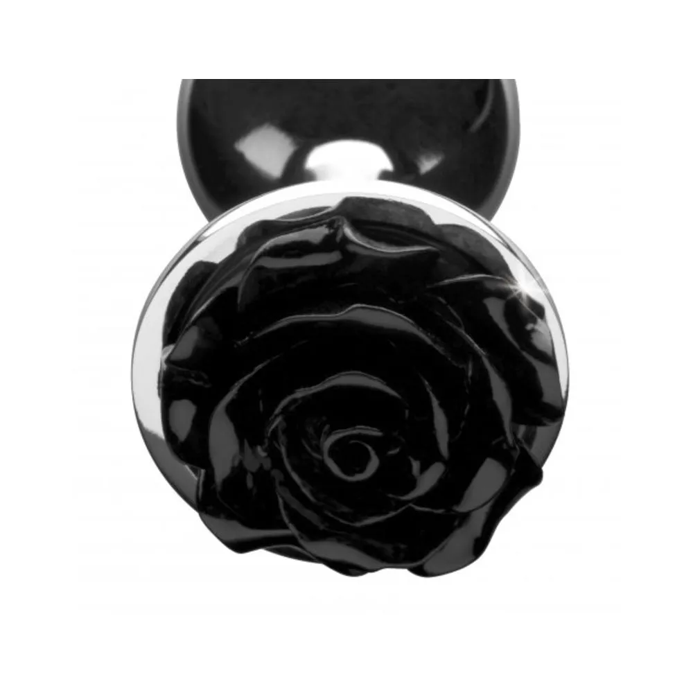 Black Rose Anal Plug - Large