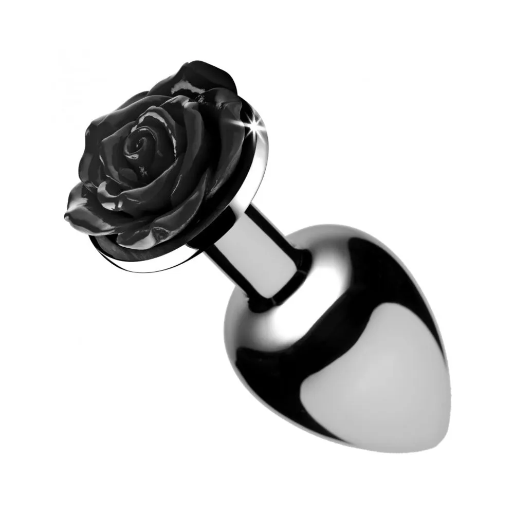 Black Rose Anal Plug - Large