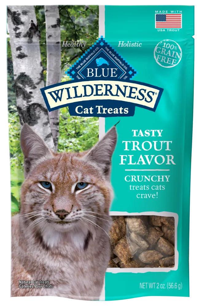 Blue Buffalo Wilderness Grain Free Trout Crunchy Cat Treats