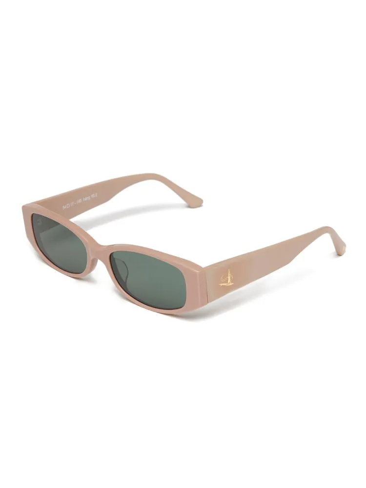 CHILLHANG Small Frame Square Beach Sunglasses - Pink Frame