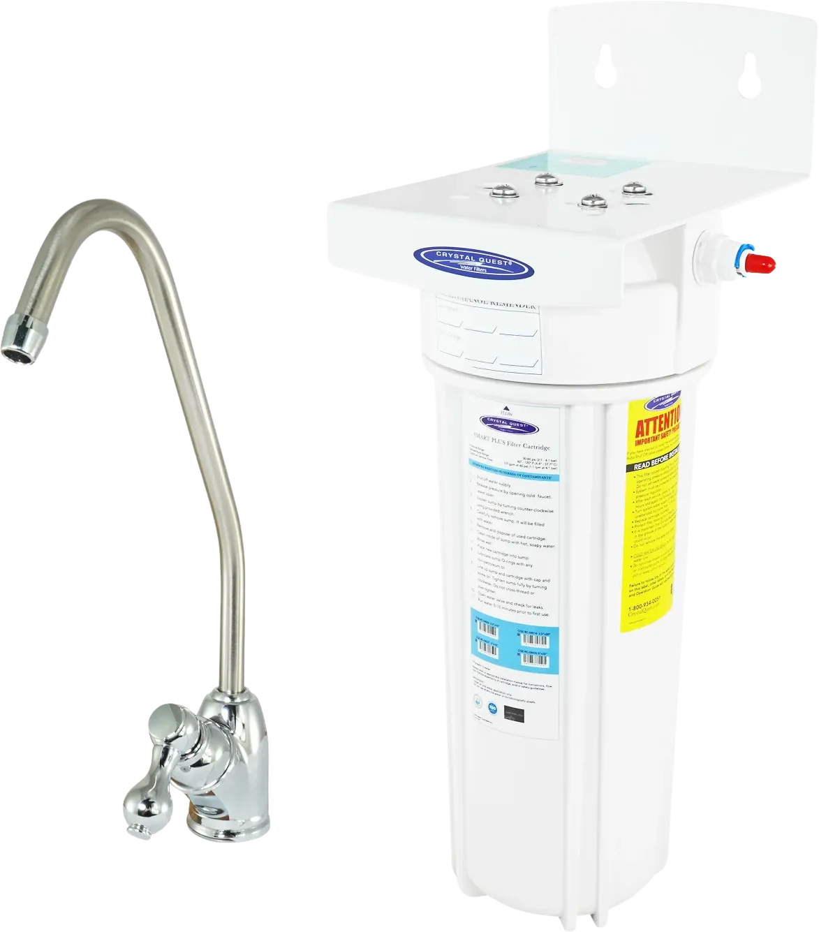 Crystal Quest Alkaline Mega Series Under Sink Water Filter System New