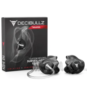 Decibullz Custom Moldable Surveillance Earpieces with Isolation