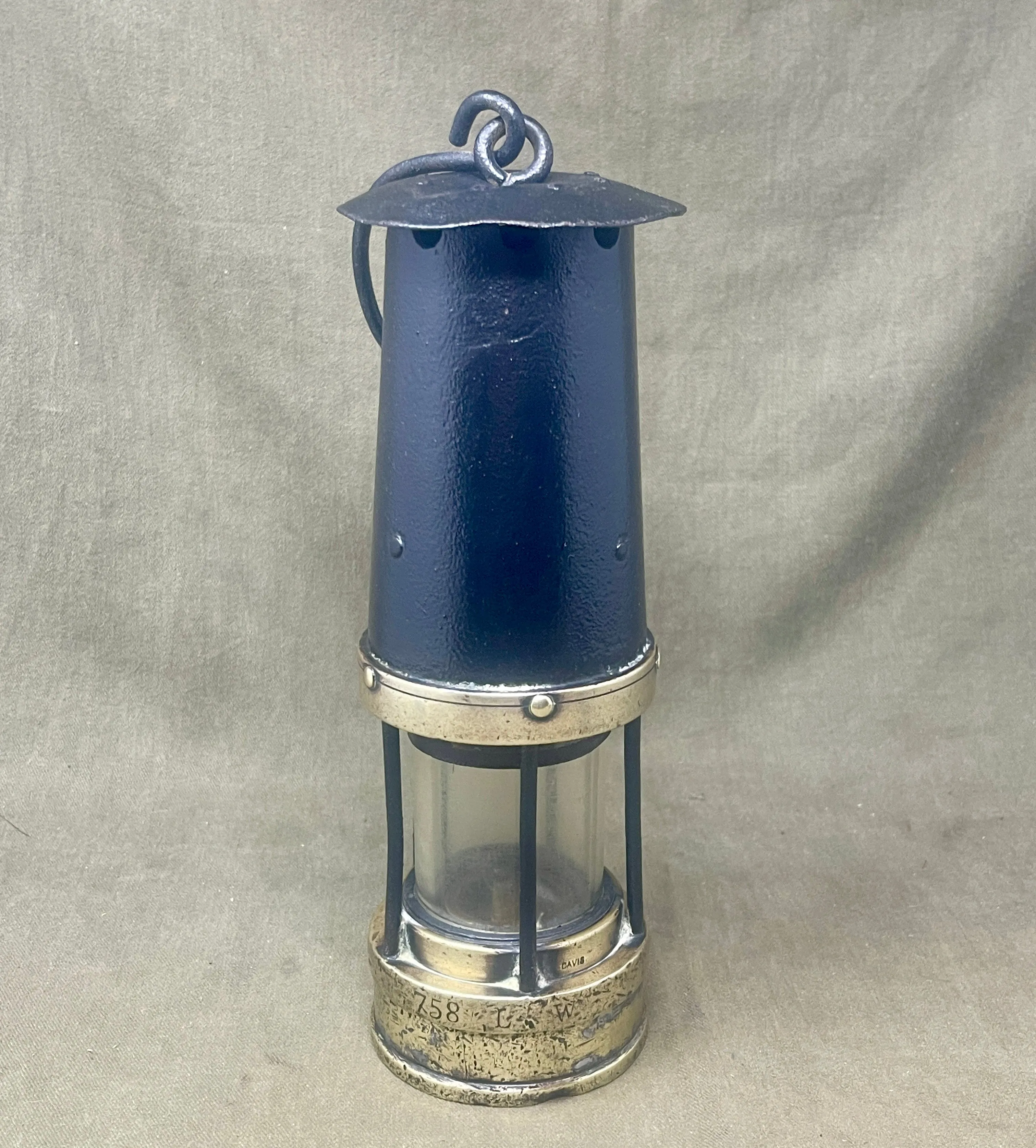 Early 20th Century Davis Kirkby Marsic Miners Safety Lamp