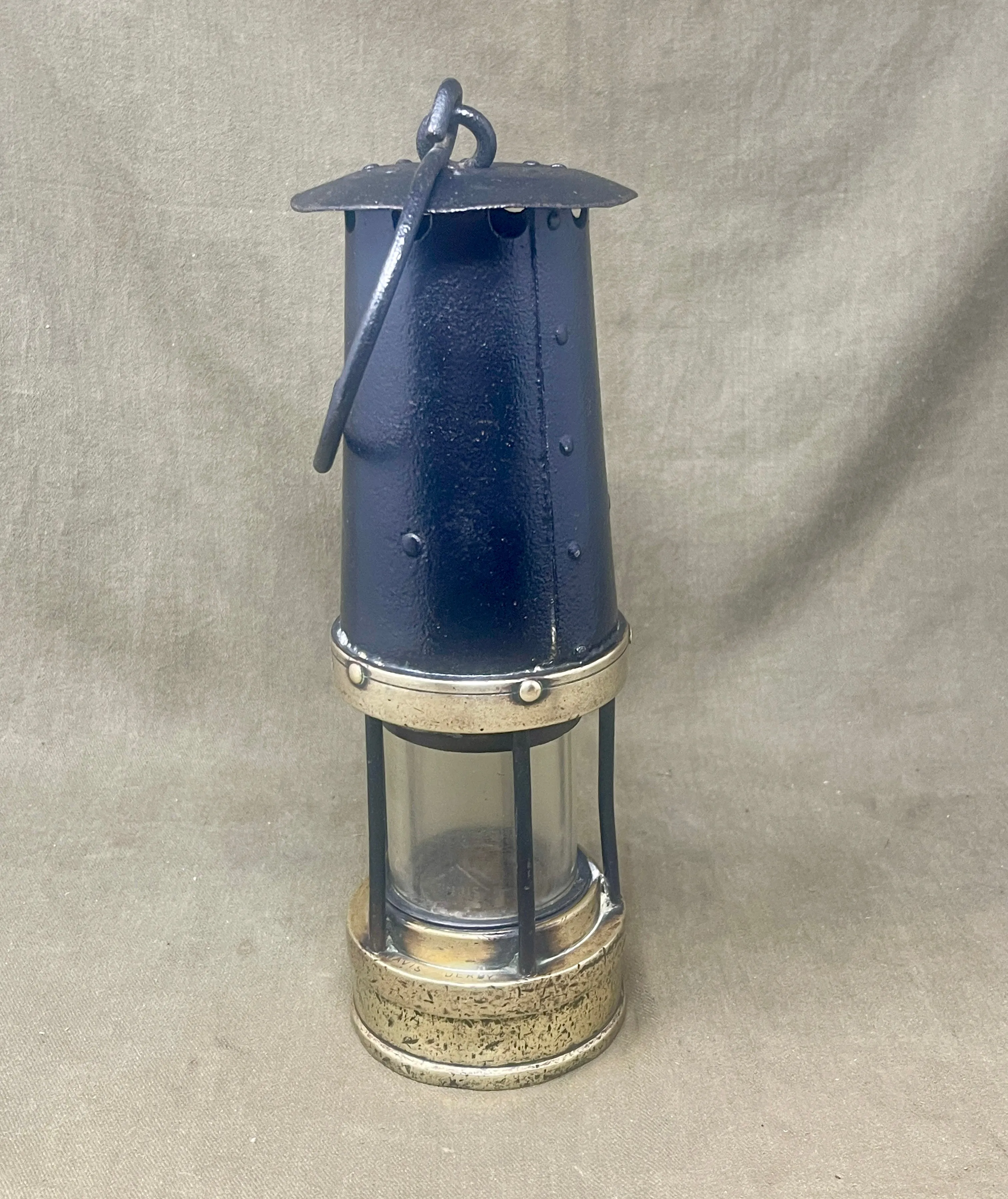 Early 20th Century Davis Kirkby Marsic Miners Safety Lamp