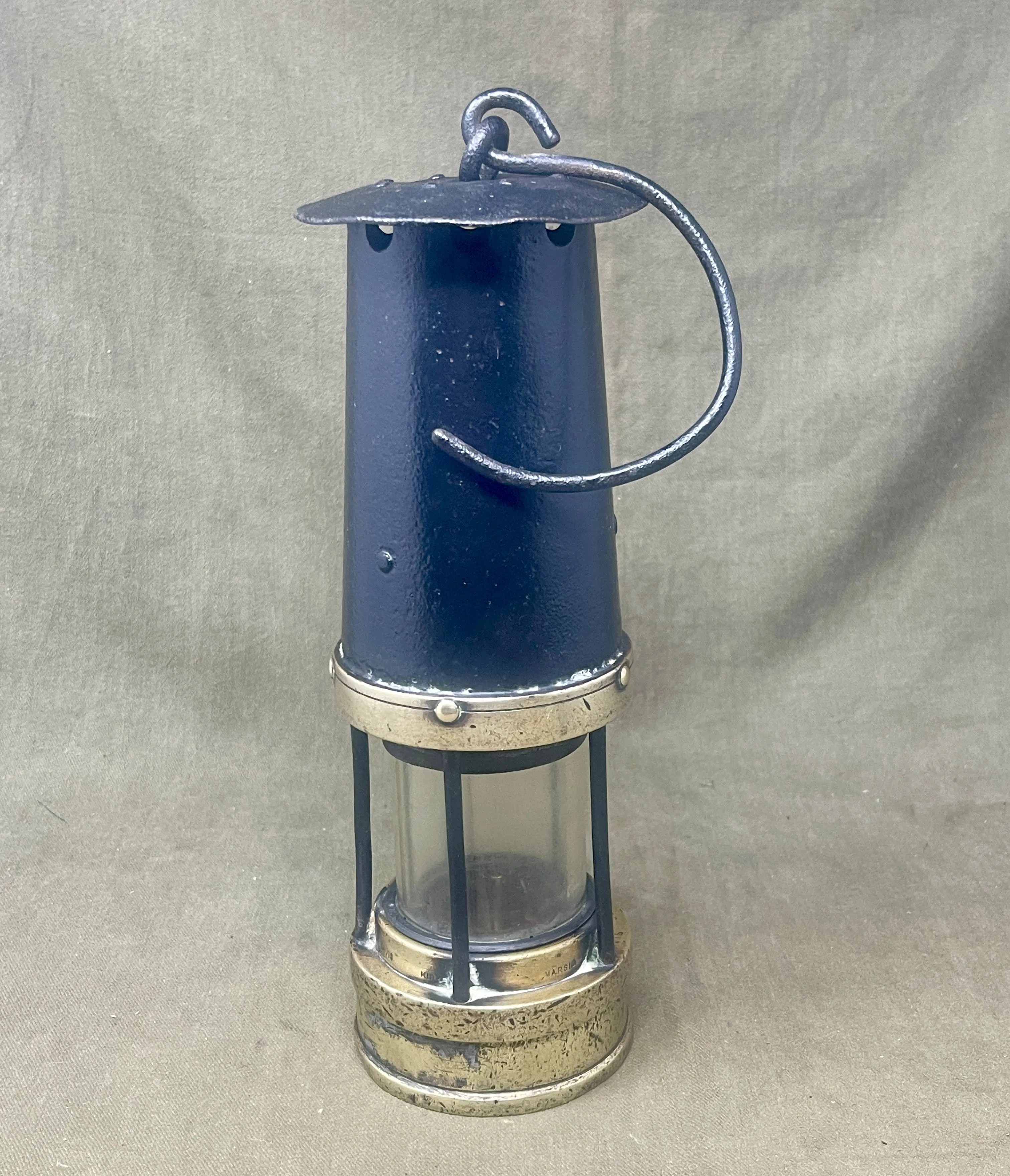 Early 20th Century Davis Kirkby Marsic Miners Safety Lamp