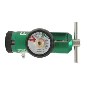 Ever Ready First Aid Oxygen Regulator CGA-870 Gauge Flow Rate with Wrench Key - 0-15LPM