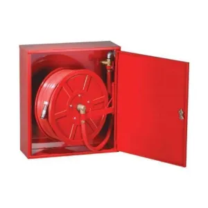 Fire Hose Reel 25mm x 30m Hose Nozzle & Cabinet