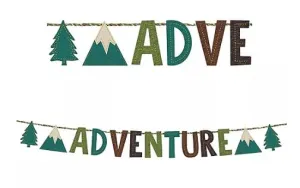 Into The Wilderness Felt Letter Banner | 1ct