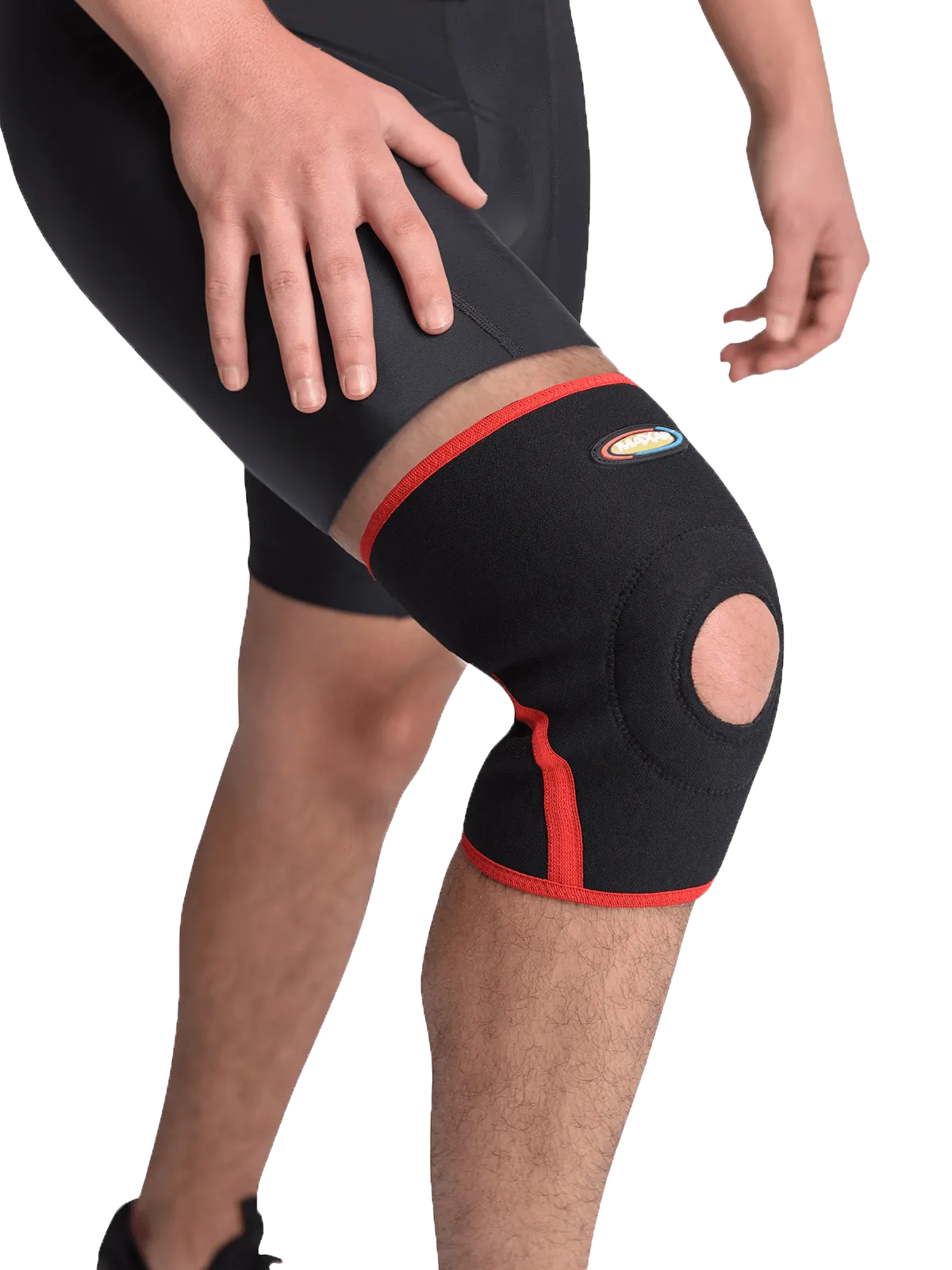 MAXAR Bio-Magnetic Airprene Knee Brace - Open Patella, Terrycotton Lining: BMK-219