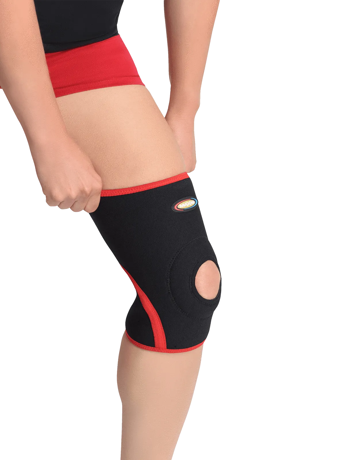 MAXAR Bio-Magnetic Airprene Knee Brace - Open Patella, Terrycotton Lining: BMK-219