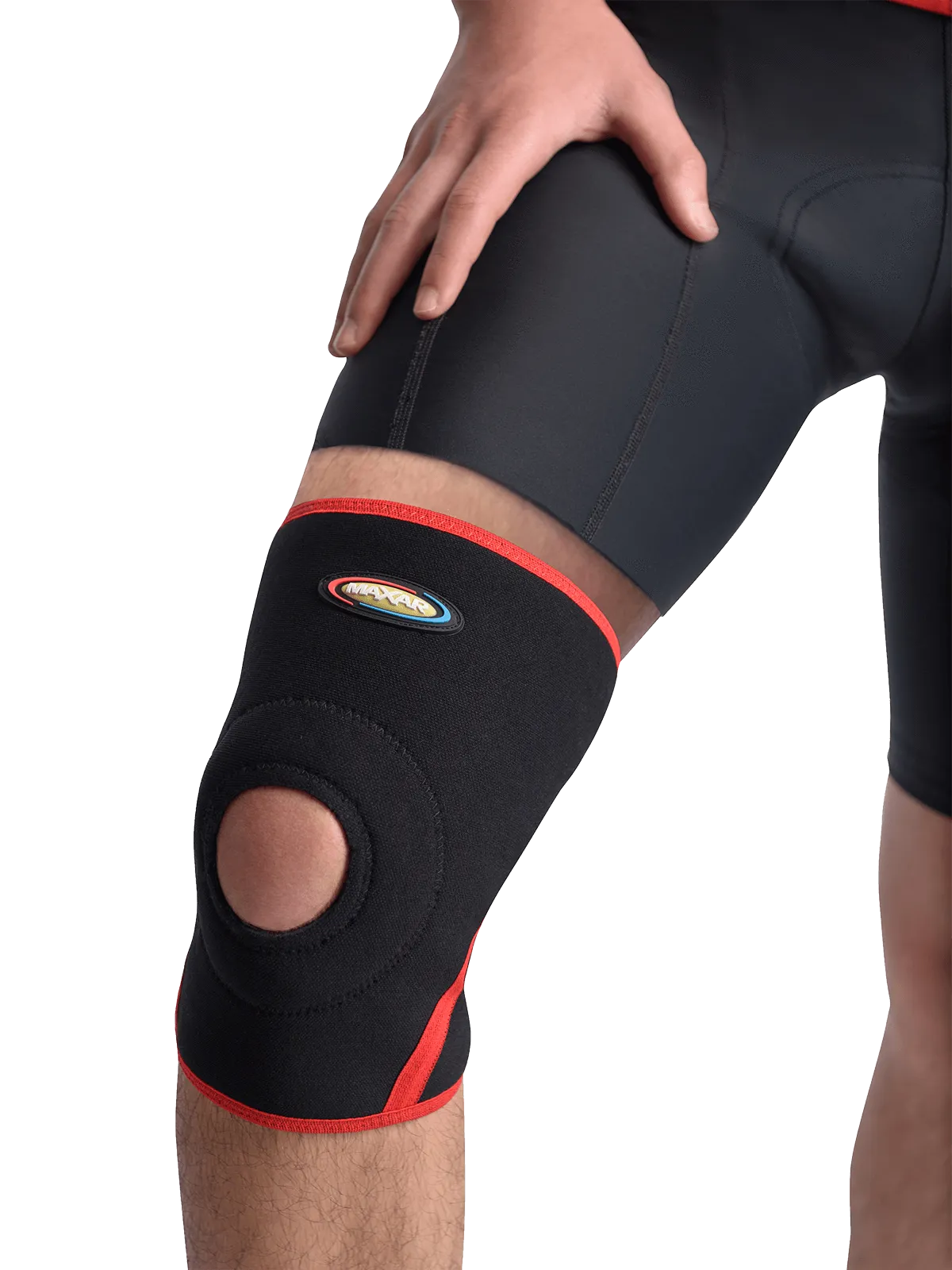 MAXAR Bio-Magnetic Airprene Knee Brace - Open Patella, Terrycotton Lining: BMK-219