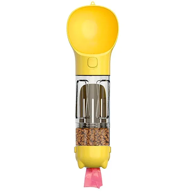 Multifunction Water Bottle and Food Dispenser w/ Poop Shovel