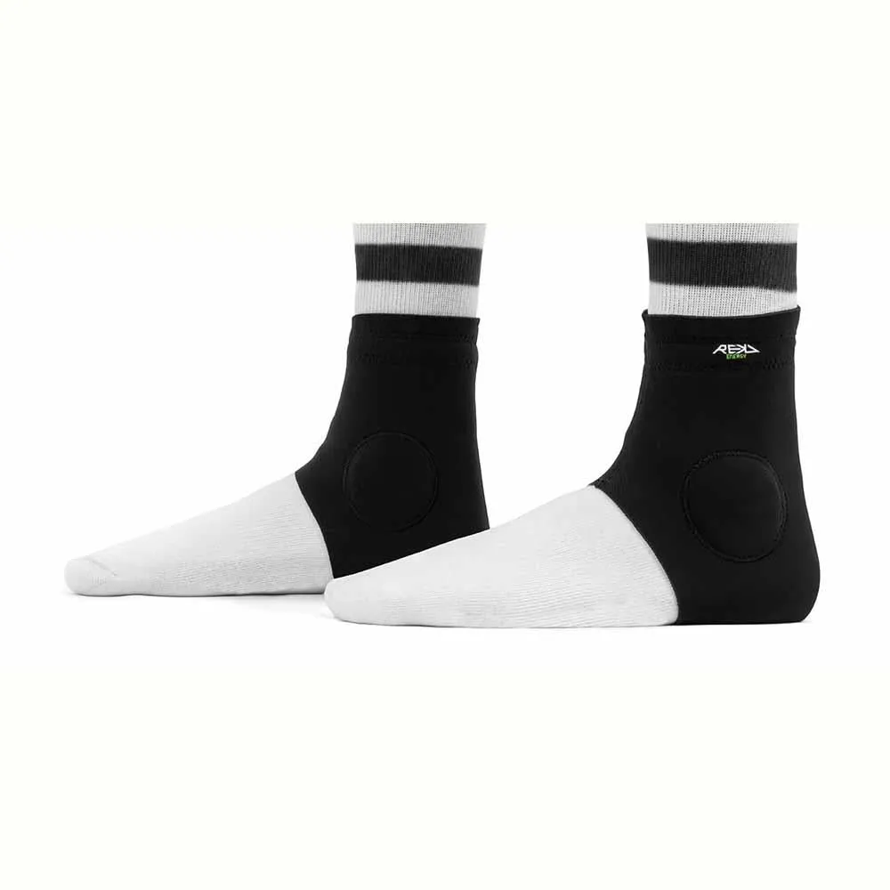 REKD Energy Slim Footies Black Ankle Guards