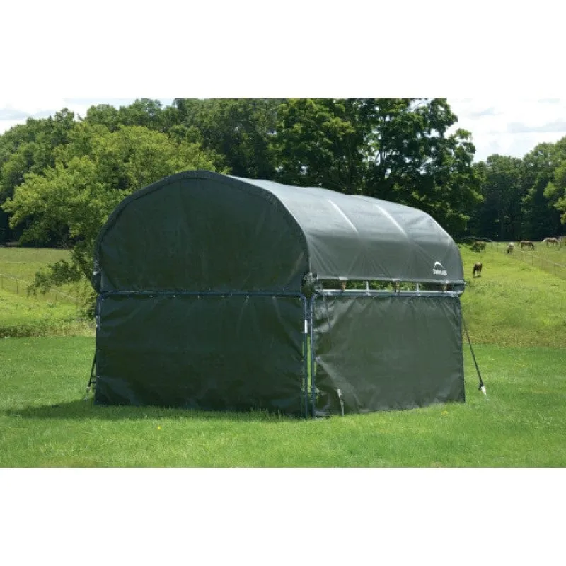 ShelterLogic | Enclosure Kit for Corral Shelter Livestock Shade 12' x 12' Green (Corral Shelter & Panels NOT Included)