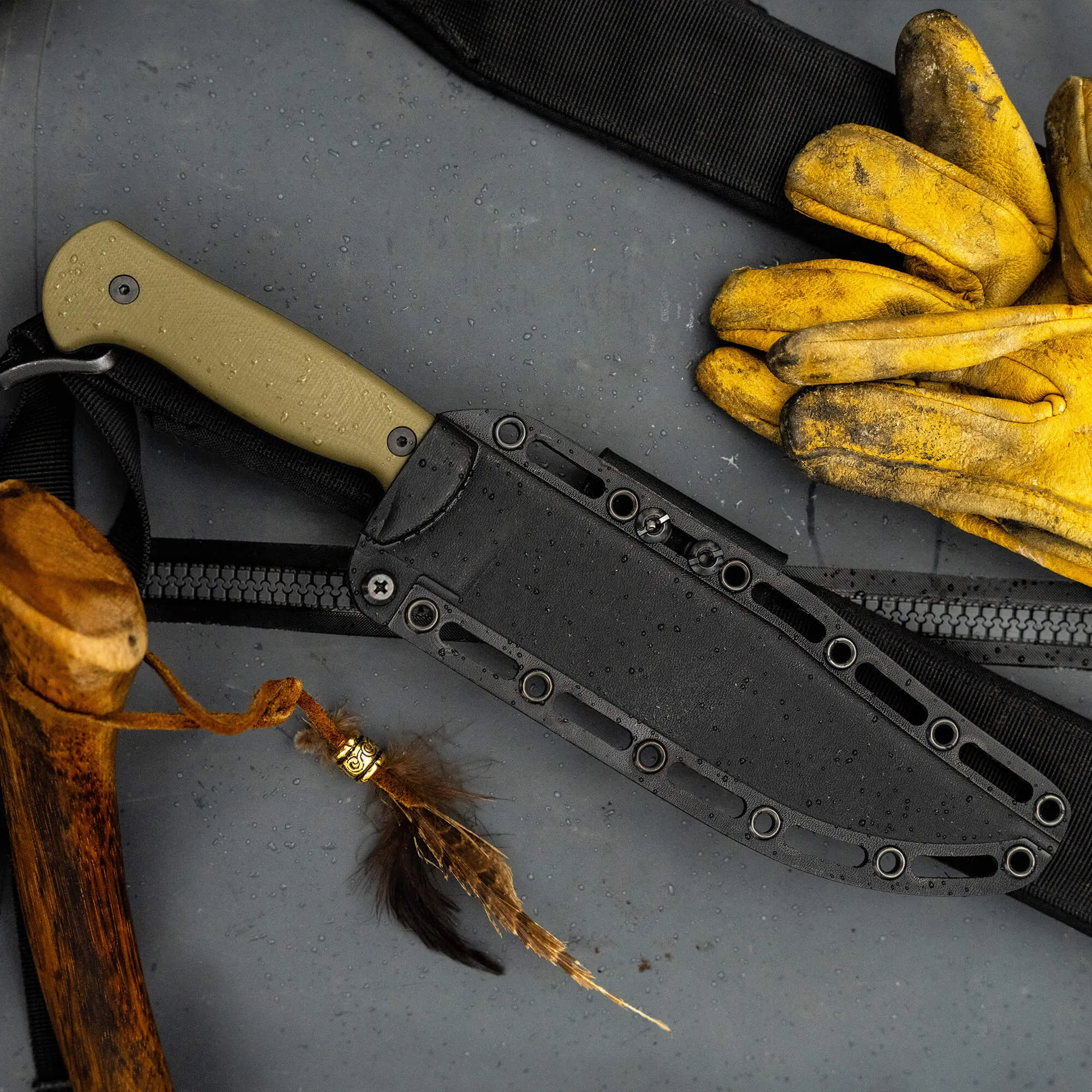 THE MARSHALL BUSHCRAFT KNIFE - OLIVE