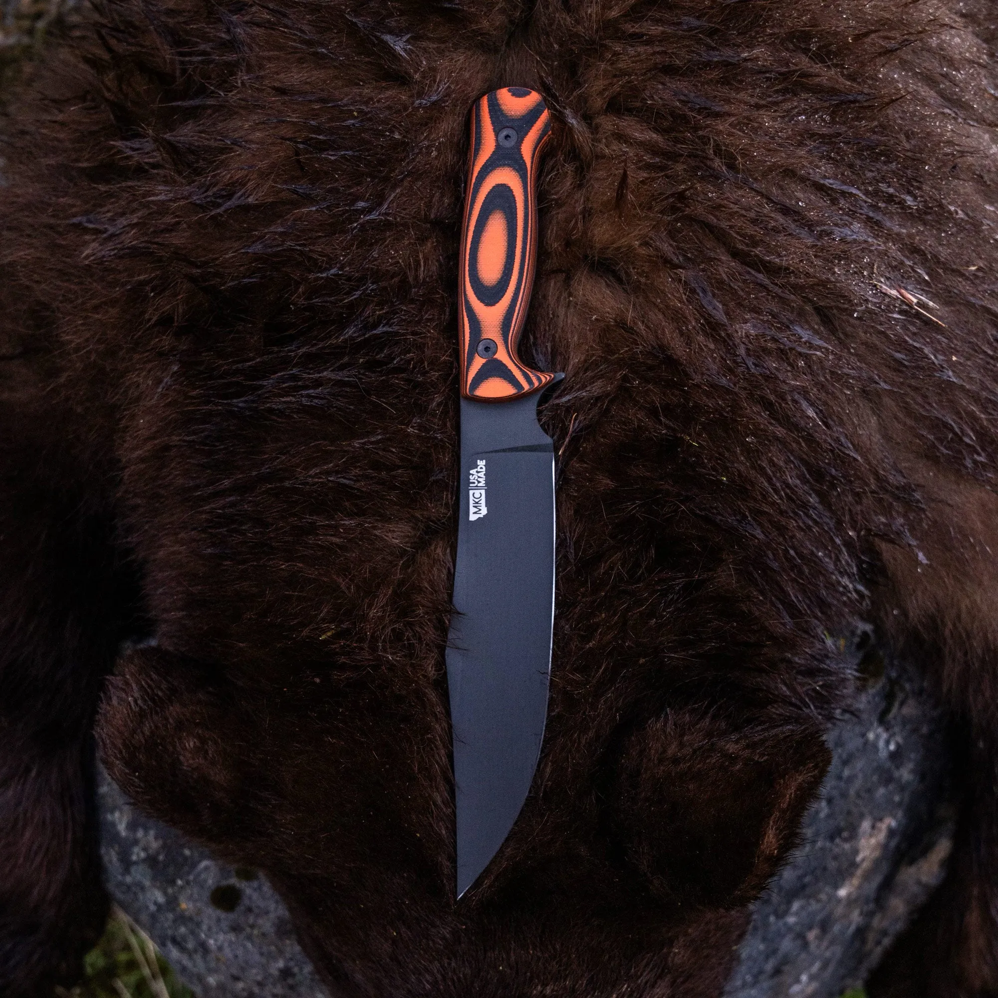 THE MARSHALL BUSHCRAFT KNIFE - ORANGE & BLACK