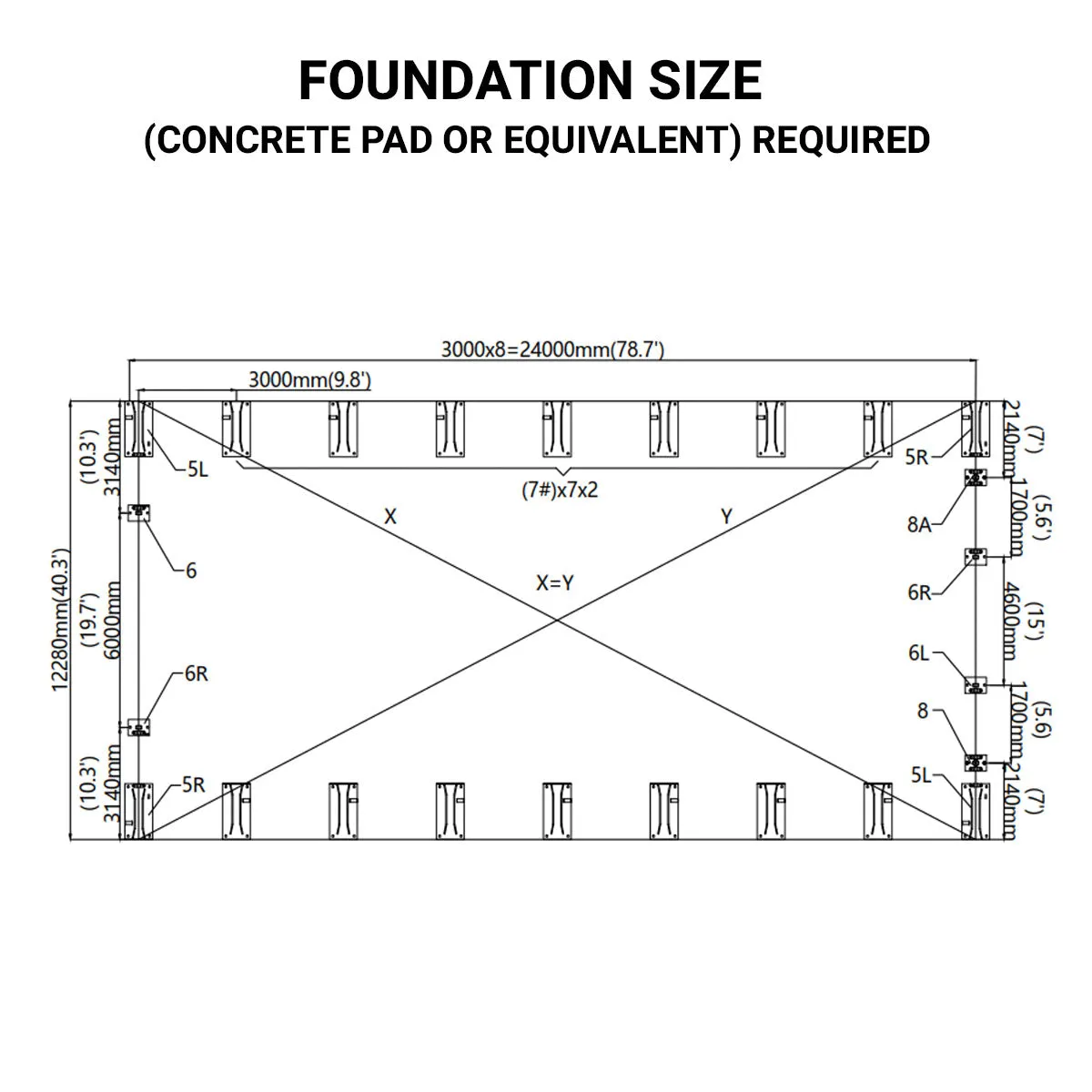 TMG Industrial 40' x 80' Dual Truss Storage Shelter with Heavy Duty 21 oz PVC Cover & Drive Through Doors, TMG-DT4081 (Previously DT4080)