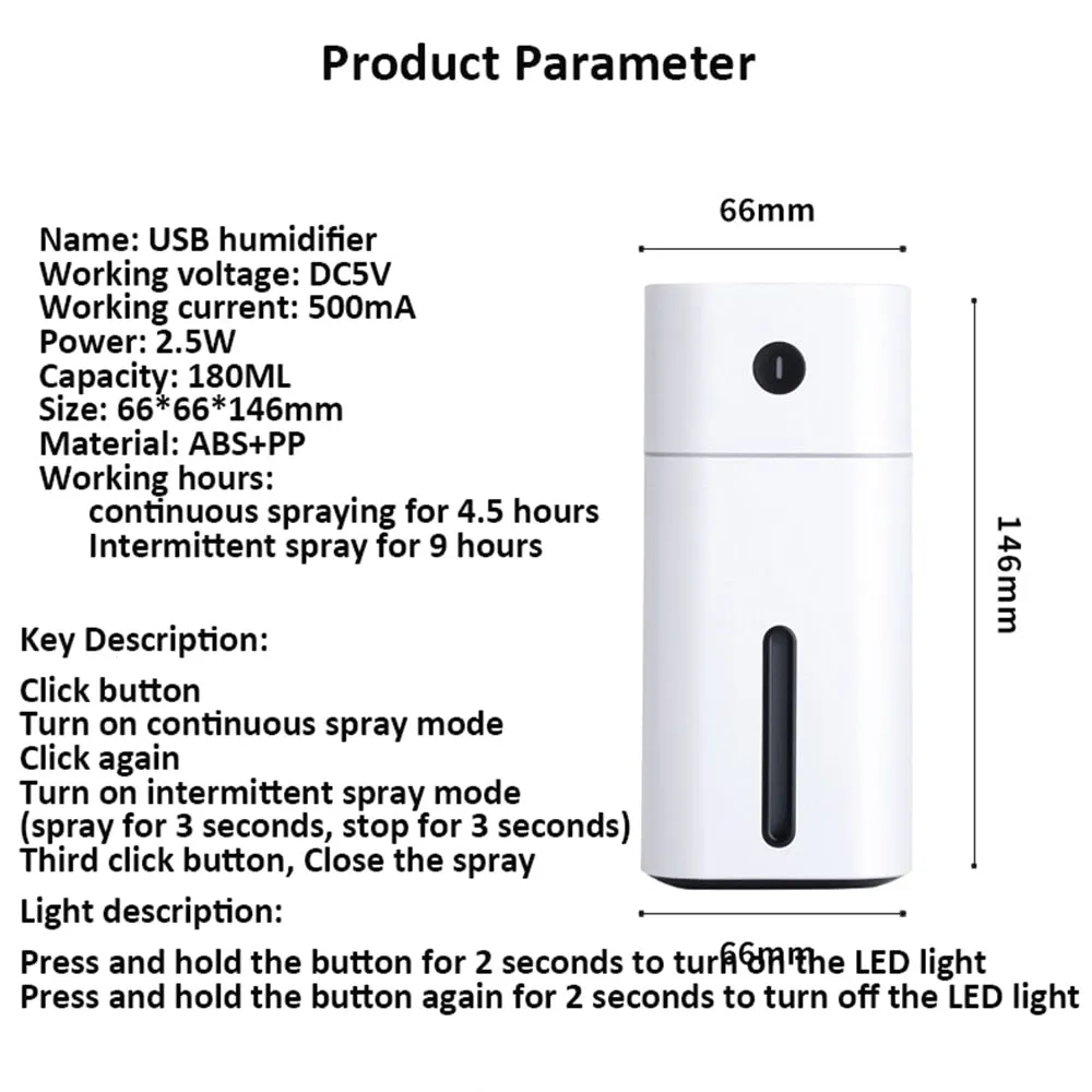 Ultrasonic Portable Air Humidifier