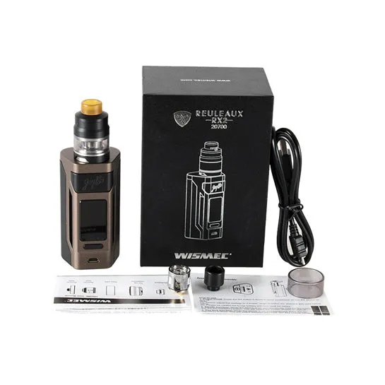 Wismec Reuleaux RX2 20700 TC Kit by Jay Bo Designs (w/ GNOME Tank)